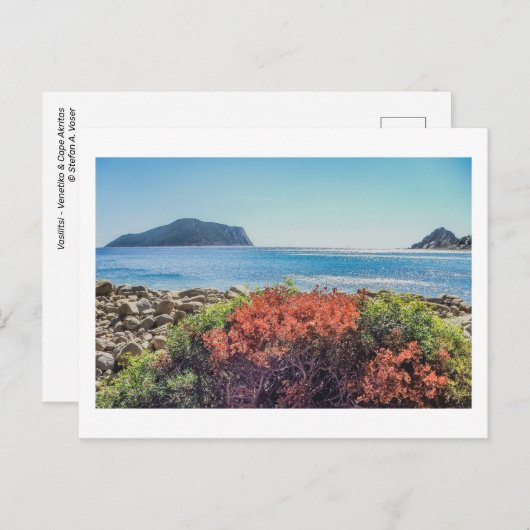 Vasilitsi - Venetiko en Cape Akritas - Briefkaart (Voorkant / Achterkant)