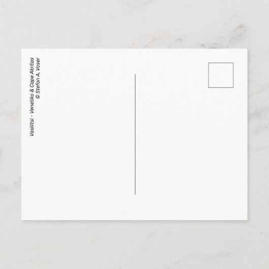 Vasilitsi - Venetiko en Cape Akritas - Briefkaart (Achterkant)