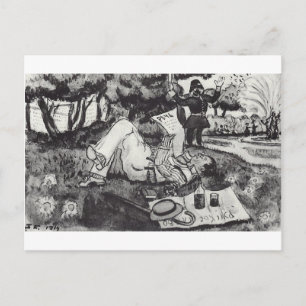 Vasiliy Luzhsky op vakantie in het Londense Hyde P Briefkaart