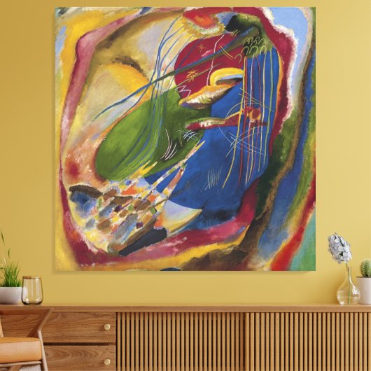 Vasily Kandinsky - Afbeelding met drie spots Canvas Afdruk (Insitu (Woonkamer))