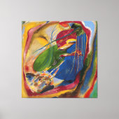 Vasily Kandinsky - Afbeelding met drie spots Canvas Afdruk (Voorkant)