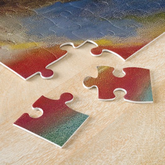 Vasily Kandinsky - Afbeelding met drie spots Legpuzzel (Zijkant)