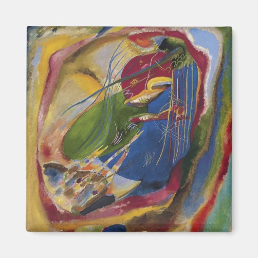 Vasily Kandinsky - Afbeelding met drie spots Magneet (Voorkant)