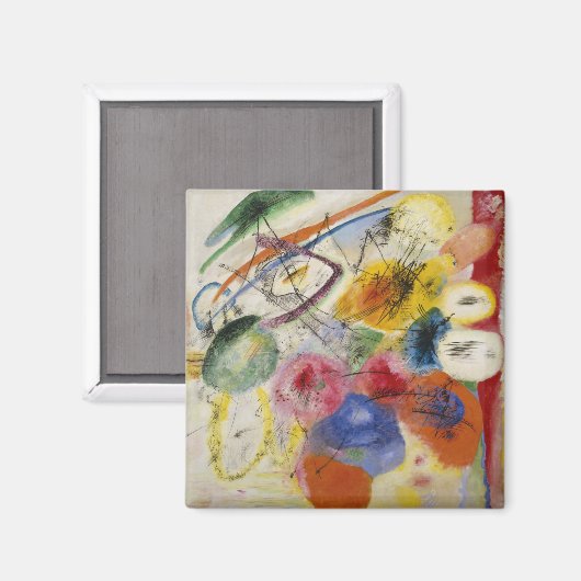 Vasily Kandinsky - Black Lines Magneet (Voorkant / Achterkant)