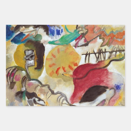 Vasily Kandinsky Garden of Love Wrapping Paper (Voorkant)