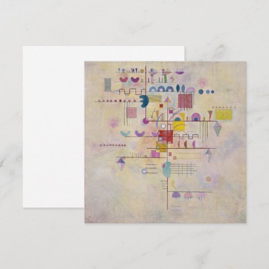 Vasily Kandinsky - Graceful Ascent Feestdagenkaart (Voorkant / Achterkant)