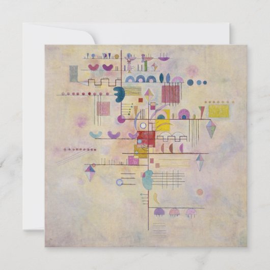 Vasily Kandinsky - Graceful Ascent Feestdagenkaart (Voorkant)