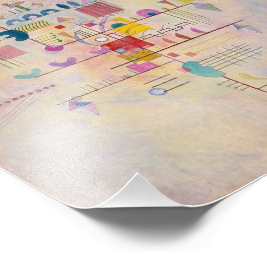 Vasily Kandinsky - Graceful Ascent Foto Afdruk (Hoek)