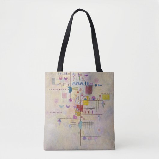 Vasily Kandinsky - Graceful Ascent Tote Bag (Voorkant)