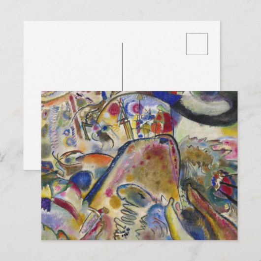 Vasily Kandinsky - Klein plezier Feestdagenkaart (Voorkant / Achterkant)