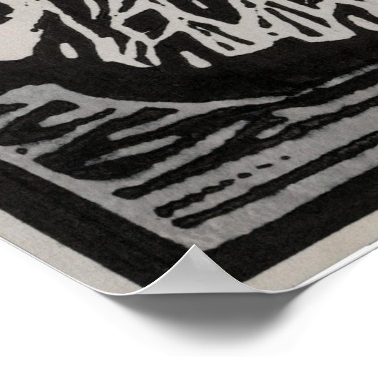 Vasily Kandinsky Lady met een ventilator Poster (Hoek)