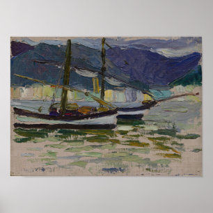 Vasily Kandinsky Vist het Poster van Boats Sestri