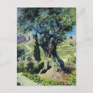 Vasily Polenov - Een olijfboom in de tuin Briefkaart