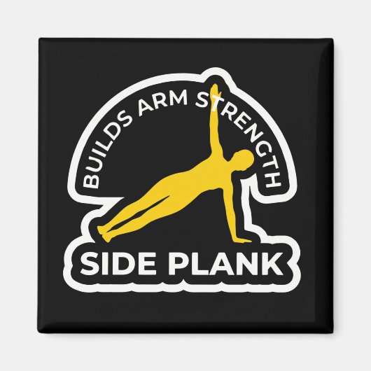 Vasisthasana Side Plank • Builds Arm Strength Yoga Magneet (Voorkant)