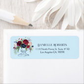 vaskleurige bloemen etiket (Insitu)