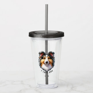 Vaso Acrílico acrylic glass with pet design Acryl Drinkbeker