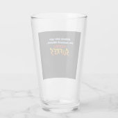 Vaso bebe agua mientras sufres glas (Achterkant)