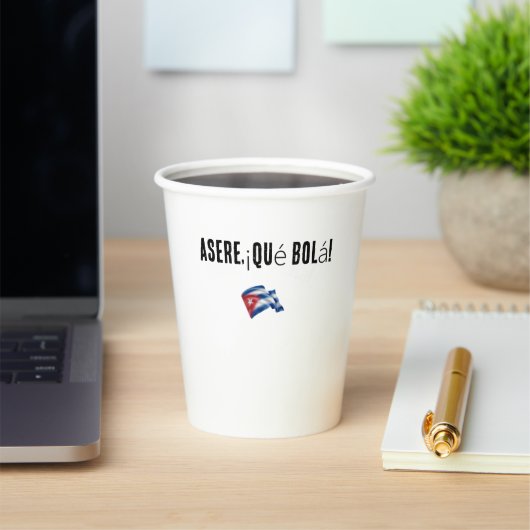vaso con frase cubana papieren bekers (Insitu)