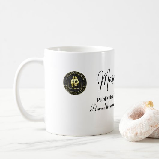 Vaso con la Marca de la empresa Maromjos SA. Koffiemok (Met donut)