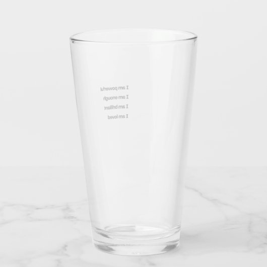 Vaso de amor propio glas (Achterkant)