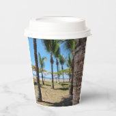 Vaso de cartón con tapa plástica  papieren bekers (Voorkant)