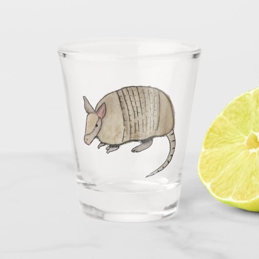 Vaso de chupito con armadillo shot glas (Voorkant)