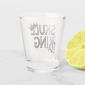 Vaso de chupito, sencillo, diseño de calavera shot glas (Achterkant)
