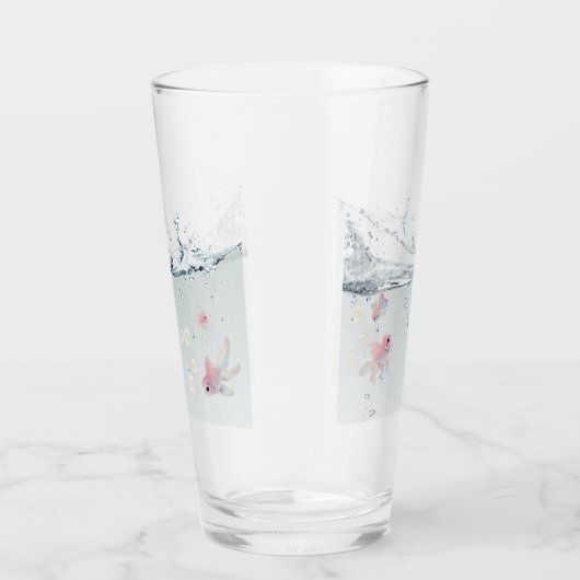 Vaso de cristal con peces glas (Rechts)