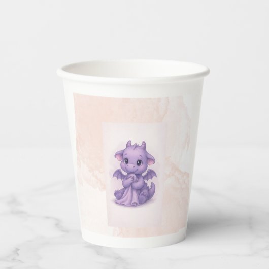 vaso de papel baby dinosaurio. papieren bekers (Voorkant)