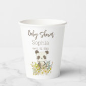 Vaso de papel Baby Shower Panda Papieren Bekers (Voorkant)
