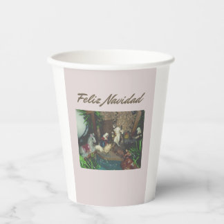 vaso de papel descartable para navidad papieren bekers