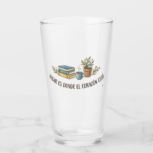 Vaso de Vidrio Cozy Acuarela Glas (Voorkant)