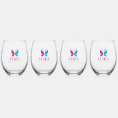 Vaso: Diseño Digital Mara Wijnglas Zonder Voet (Achterkant)