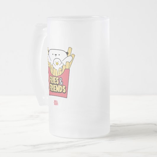 Vaso│Fries and friends Matglas Bierpul (Voorkant links)