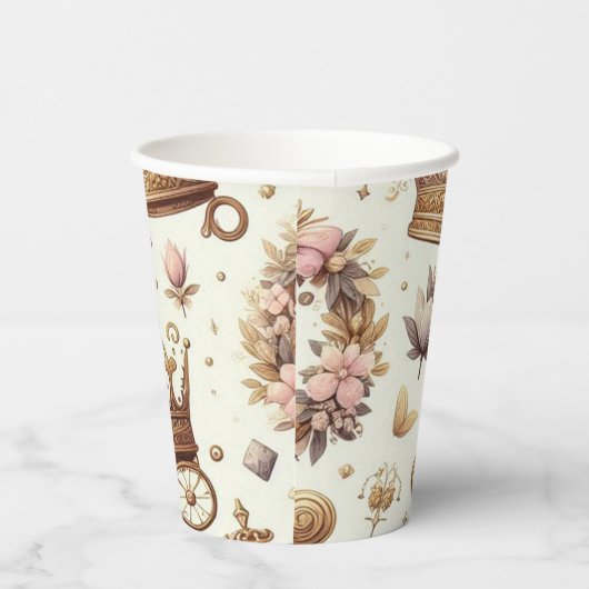 Vaso papel ilustrado Princess  Papieren Bekers (Rechts)