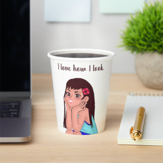 vaso para chicas papieren bekers