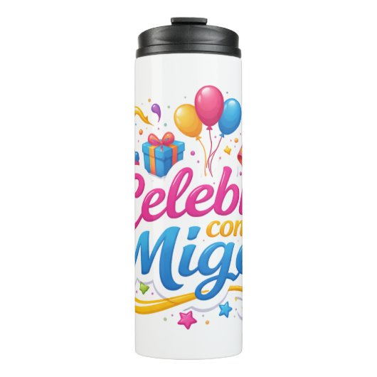 Vaso Térmico con Diseño “Celebra Conmigo” | Ideal  Thermosbeker (Voorkant)
