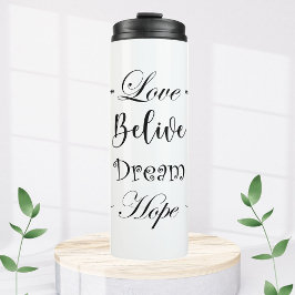 Vaso térmico con frase motivacion amor  thermosbeker