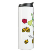 vaso térmico de ardilla comiendo thermosbeker (Gedraaid links)