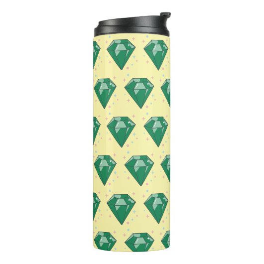 Vaso térmico esmeraldas verdes thermosbeker (Gedraaid links)