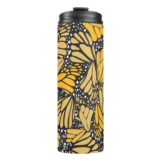 Vaso térmico estampado mariposa monarca thermosbeker (Voorkant)