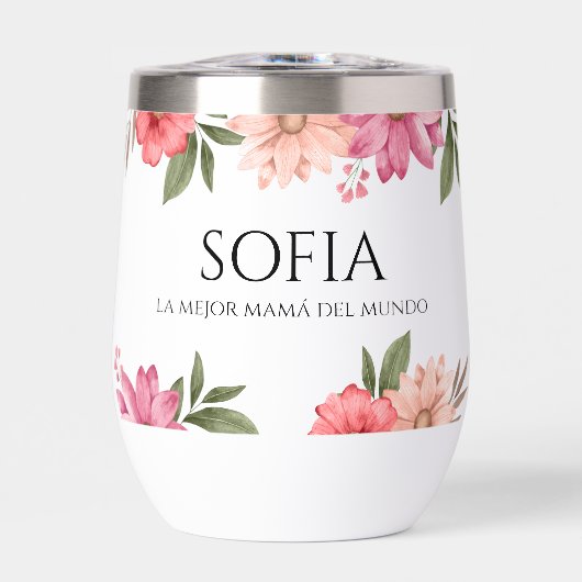 Vaso termo La mejor mamá del mundo (Voorkant)