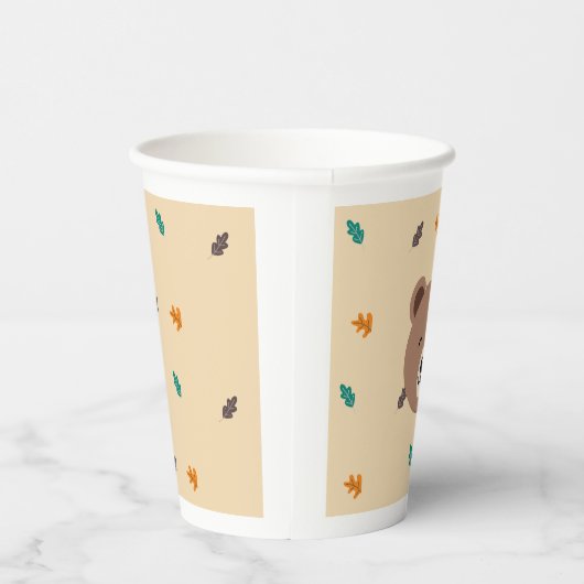 Vasos De Papel Baby Shower, Animales del Bosque Papieren Bekers (Rechts)