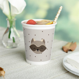 Vasos De Papel Baby Shower, Animales del Bosque Papieren Bekers