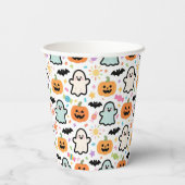 >Vasos de papel Happy Halloween Papieren Bekers (Achterkant)
