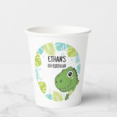 Vasos De Papel Personalized Dinosaur Paper Cups - Papieren Bekers (Voorkant)