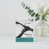 Vasquez - blauwgroen, oude schilderkunstenaar visitekaartje (Staand voorkant)