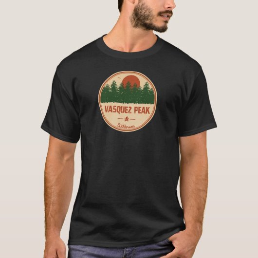 Vasquez Peak Wilderness Colorado T-shirt (Voorkant)