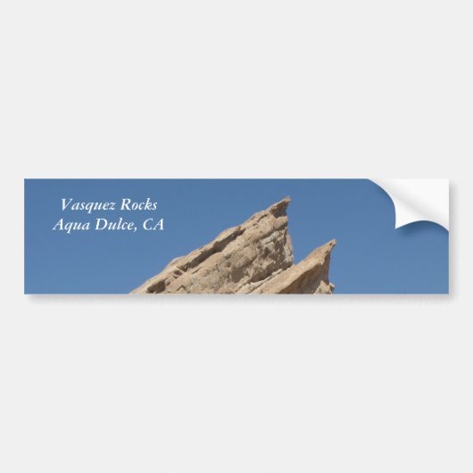 Vasquez Rocks, Aqua Dulce, Californië Bumpersticker (Voorkant)