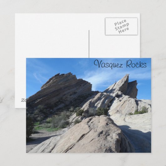 Vasquez Rocks, Californië Briefkaart (Voorkant / Achterkant)
